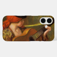Joven española con una guitarra de Pierre Renoir