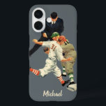 title_seo2 Jugadores de Béisbol Deportivos de Vintage a salvo<br><div class="desc">Estuche de teléfono fácil de personalizar, sólo tienes que añadir tu nombre! Diseño de béisbol deportivo de ilustracion de época con jugadores de béisbol de estilo antiguo jugando a un juego. Hay un árbitro, un cazador que trata de atrapar a un beisbol y un corredor que lo lleva a salvo...</div>