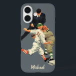title_seo2 Jugadores de Béisbol Deportivos de Vintage a salvo<br><div class="desc">Estuche de teléfono fácil de personalizar, sólo tienes que añadir tu nombre! Diseño de béisbol deportivo de ilustracion de época con jugadores de béisbol de estilo antiguo jugando a un juego. Hay un árbitro, un cazador que trata de atrapar a un beisbol y un corredor que lo lleva a salvo...</div>