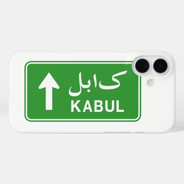 title_seo2 Kabul, Afganistán, Rótulo de la Calle de Tráfico (Reverso  (Horizontal))