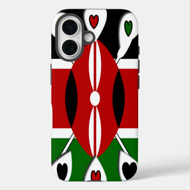 title_seo2 Kenya: Motif de arte de la bandera (Reverso )