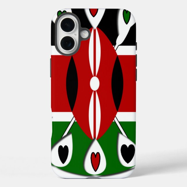 title_seo2 Kenya: Motif de arte de la bandera (Reverso )