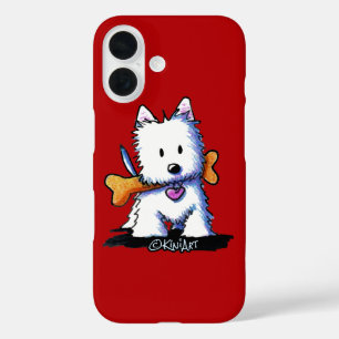 title_seo2 KiniArt™ Westie con el hueso