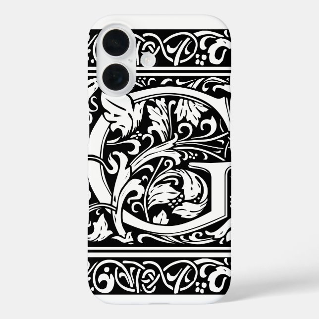title_seo2 Letra G Monograma medieval Art Nouveau (Reverso )