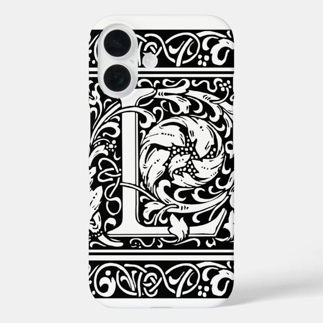 title_seo2 Letra L Monograma medieval Art Nouveau (Reverso )