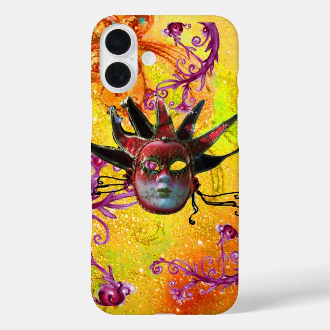 title_seo2 MÁSCARA DE JESTER ROJO NEGRO Mascarada amarillo mo (Reverso )