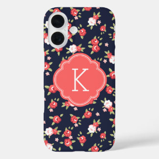 title_seo2 Monograma de impresión floral vintage de Moda cora