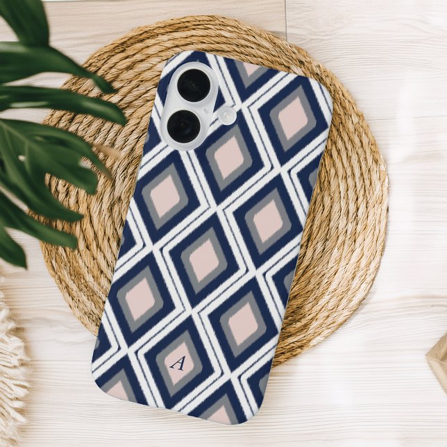 title_seo2 Monograma del patrón de Ikat de diamantes de la Ma (Subido por el creador)