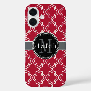 title_seo2 Monograma del quatrefol marroquí rojo Berry Dk