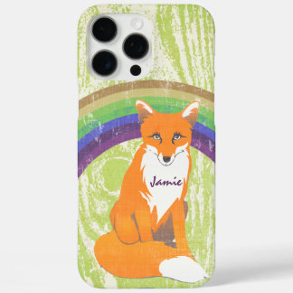 title_seo2 Monograma retro Fox Art Lime Naranja Retro