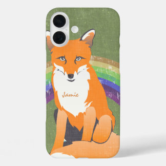 title_seo2 Monograma Retro Fox Art Naranja Retro iphone 5