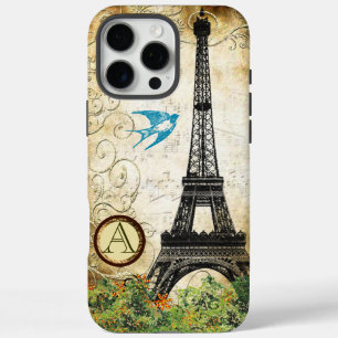 title_seo2 Monograma Torre Eiffel Pájaro Vintage