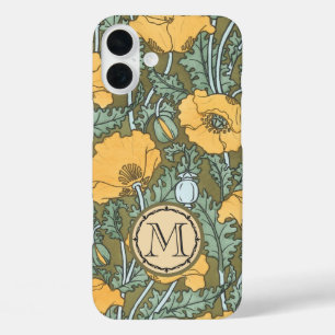 title_seo2 Monograma Vintage Amarillo Patrón Floral
