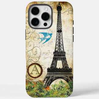 title_seo2 Monograma Vintage Bird Torre Eiffel