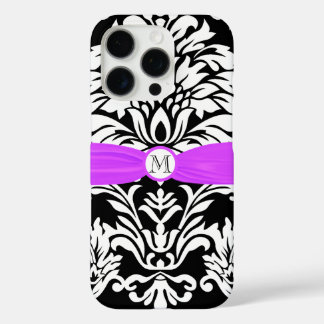 title_seo2 Monograma Vintage Damask Floral Pattern iphone