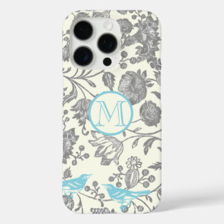title_seo2 Monograma Vintage Gris Marfil Aqua Azul