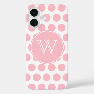 title_seo2 Monogramo de puntos rosados de polka