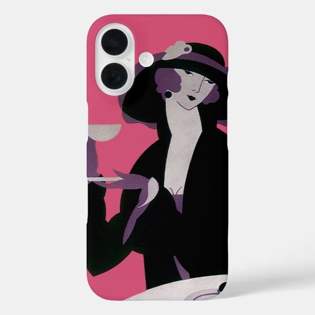 title_seo2 Mujer de estilo Art Déco, té de la tarde y tarta (Reverso )