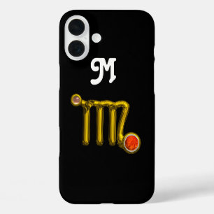 TITLE_SEO2 NARANJA DE VIRGO AGATE GOLD ZODIAC RÓTULO JEWEL MO
