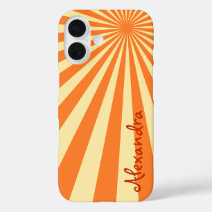 title_seo2 Naranja Sherbet Sunburst "Add Your Name"