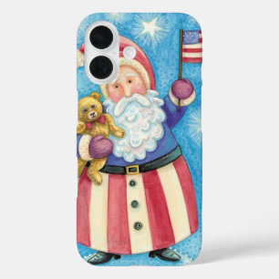 title_seo2 Navidad adorable, Santa Claus patriótico con bande