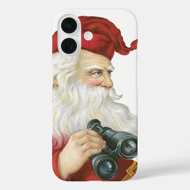 title_seo2 Navidad vintage, Santa Claus con Binoculares (Reverso )