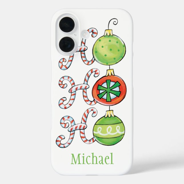title_seo2 Navidades Cute Ho Ho Ho Ho Ho, Canes Candy Ornamen (Reverso )