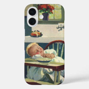 title_seo2 Niños Antiguos, Silla Alta de Bebé Durmiendo Cocin