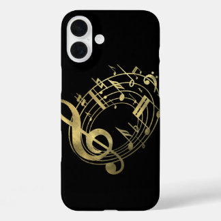 title_seo2 Notas musicales doradas de forma ovalada