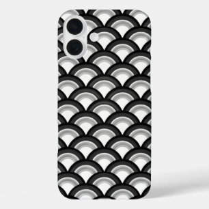 title_seo2 Ola patrón Art Deco - negro y blanco