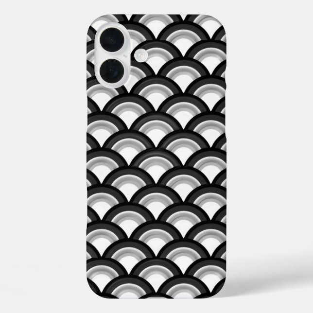 title_seo2 Ola patrón Art Deco - negro y blanco (Reverso )