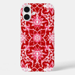 title_seo2 Patrón chino de Art Nouveau - rojo profundo