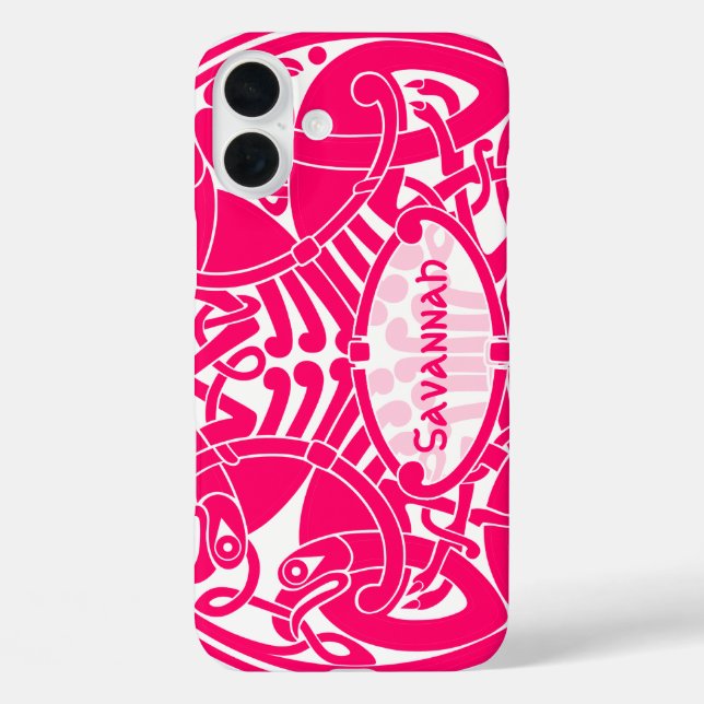 title_seo2 Patrón de círculo de aves celtas iPhone personaliz (Reverso )