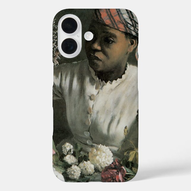 title_seo2 Peonías de mujer africana de Frederic Bazille, Flo (Reverso )