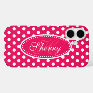 title_seo2 Personalizado de puntos polka blanco rosado