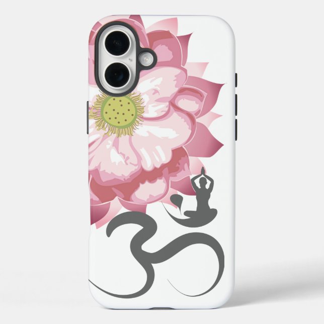 title_seo2 Pink Lotus Flor Yoga & Zen Calligraphy Om Aum (Reverso )