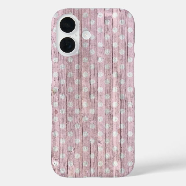 title_seo2 Pink Polka Dot Wood (Reverso )