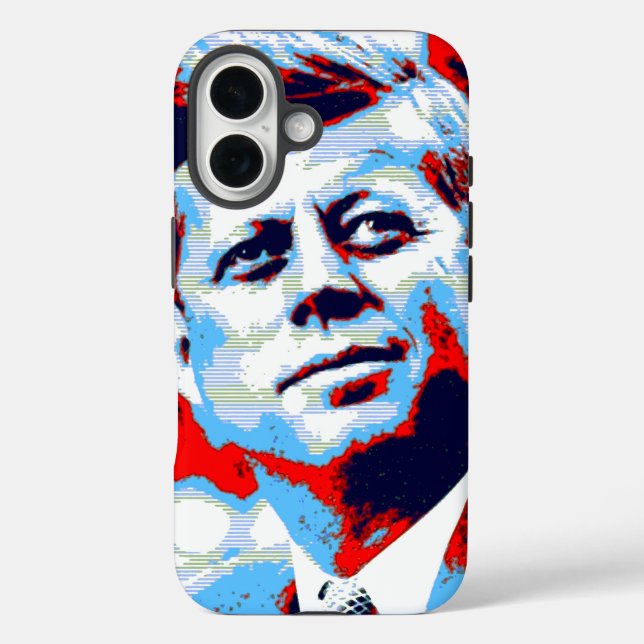 title_seo2 Pop Art JFK John F. Kennedy Blue (Reverso )