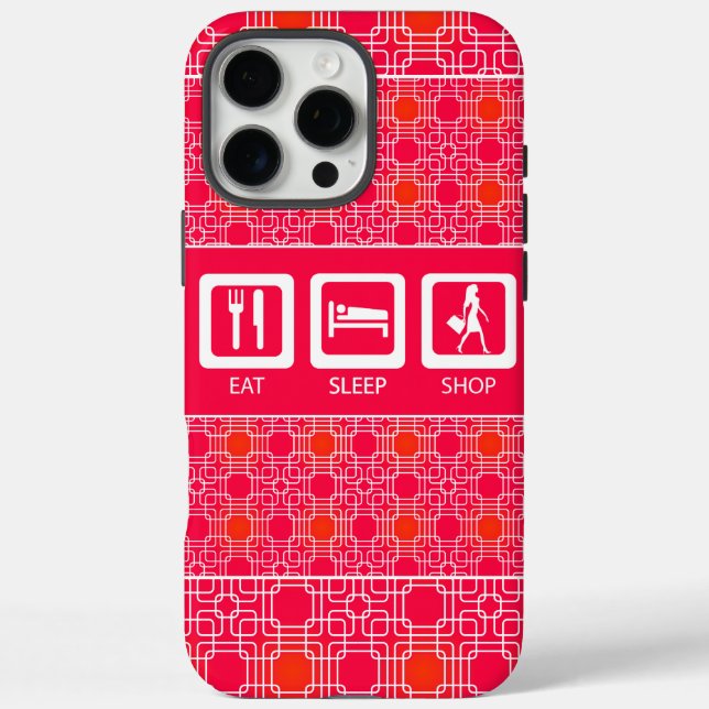 title_seo2 Premio Pink Funny Shopaholic Eat Sleep Shop (Reverso)