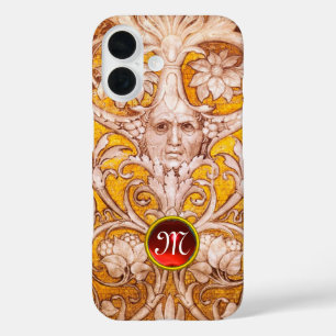 TITLE_SEO2 RENAISSANCE GROTESQUE FACE , MONOGRAMA DE FLORAL O