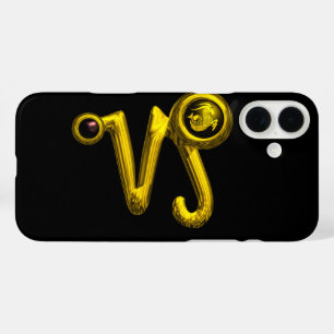 title_seo2 RÓTULO ZODIAC DE ORO CAPRICORN, Onyx negro
