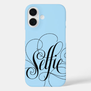 title_seo2 SELFIE Calligraphy Lettering Ice Blue Fashion