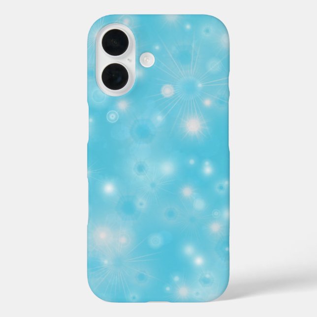 title_seo2 Sencillos copos de nieve en blanco sobre Bonito az (Reverso )