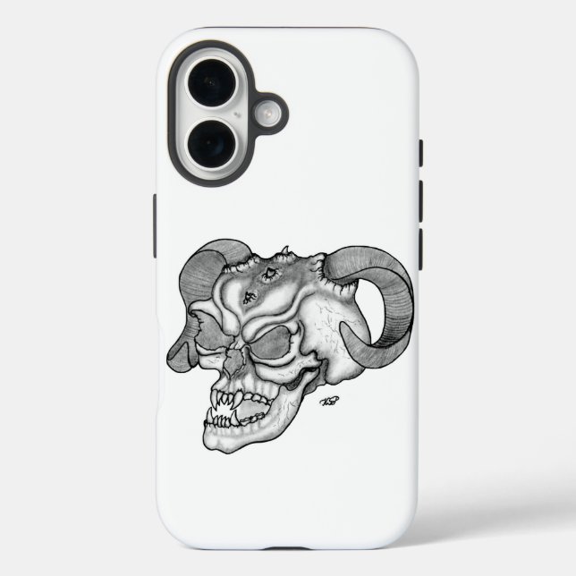 title_seo2 Skull Devil Head Diseño en blanco y negro (Reverso )