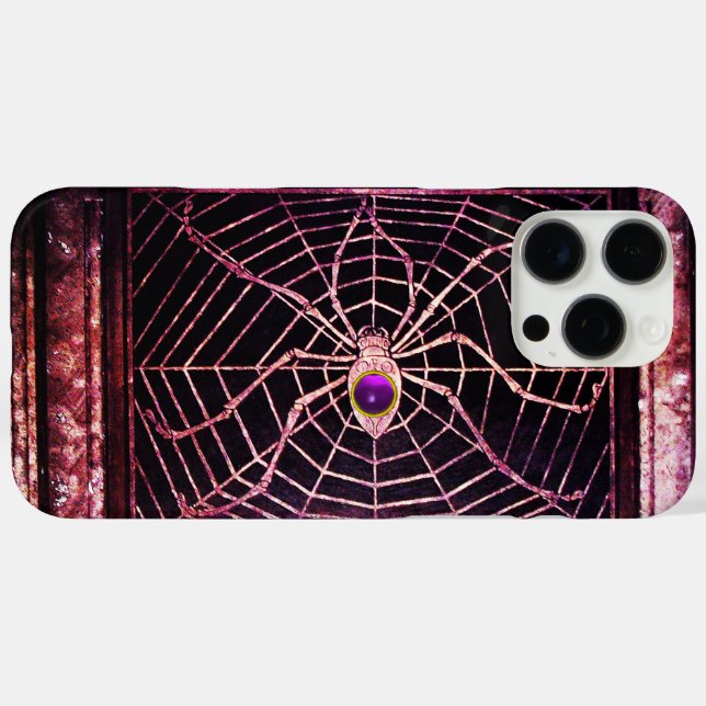 title_seo2 SPIDER Y WEB Púrpura Gemstone Negro (Reverso  (Horizontal) )