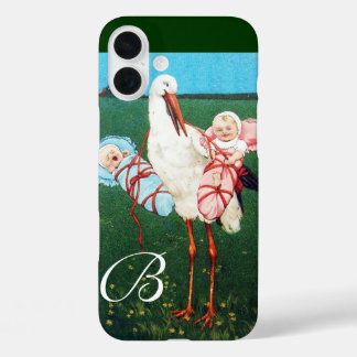 TITLE_SEO2 STORK TWIN BABY SHOWER MONOGRAM