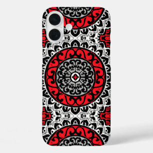 title_seo2 Sun Mandala Batik del Suroeste, Rojo, Negro y Blan