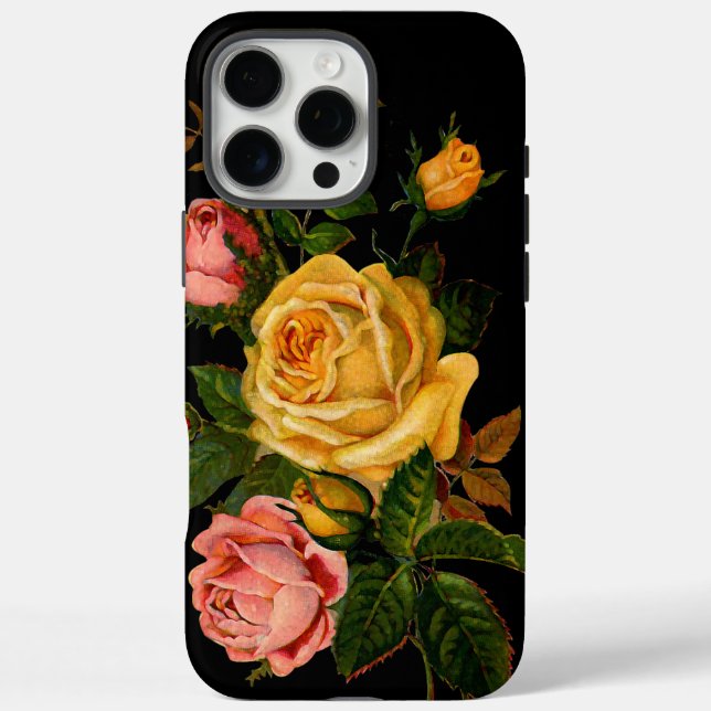 title_seo2 Sunny Yellow Elegance Floral Heirloom Rosas Black (Reverso)
