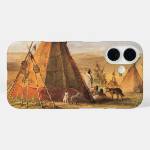title_seo2 Vintage American West, tepes on Plain por Bodmer