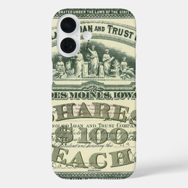 title_seo2 Vintage Capital Stock Certificate Business Finance (Reverso )